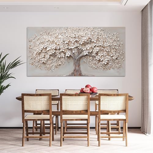 Canvas Wall Art Decor Prints Botanical Large Wall Art Pictures for Living Room Modern Oversized Tree of Life Wall Art Decor Prints Artwork for Walls Bedroom Office 39" X 78"Printed Decorative Painting - Image 5