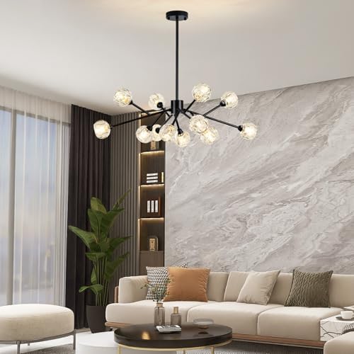 Weesalife Sputnik Chandeliers for Living Room，12 Lights D36'' Inch - Image 5