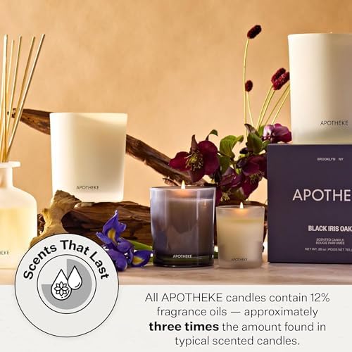 Apotheke Signature Scented Candles for Home, Black Iris Oak - 10.5 Oz - Image 6