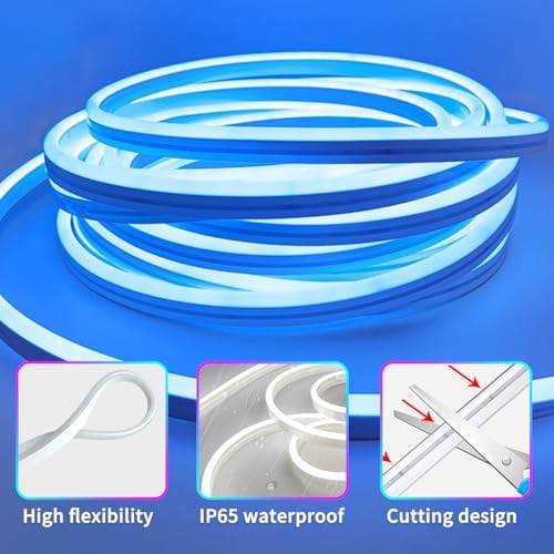 segrass 16.4FT Led Neon Rope Lights Control with App/Remote,Flexible Led Rope Lights,Multiple Modes,IP65 Outdoor RGB Neon Lights Waterproof,Music Sync Gaming Led Neon Strip Lights for Bedroom Décor - Image 6