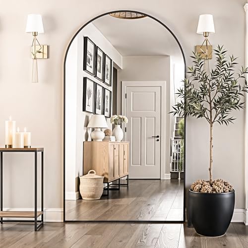 Floor Mirror, 81"x41" Oversized Full Length Mirror with Stand,Black - Image 2