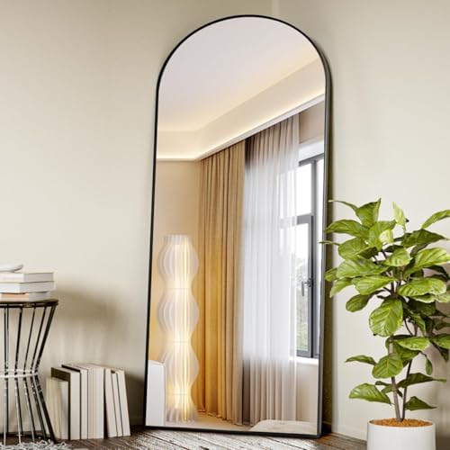 Koonmi 71x26 Arched Full Length Mirror, Floor Mirror with Stand - Image 2