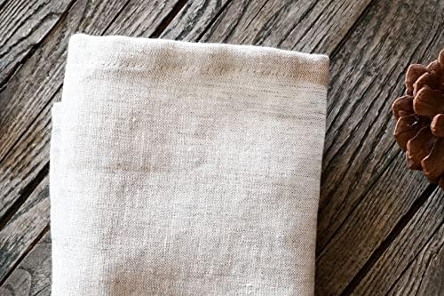 100% Pure Linen Dinner Cloth Napkins 15 x 15 Inch Natural - Set of 6 Pack European Flax Natural Fabric Washable for Home and Kitchen - Image 3