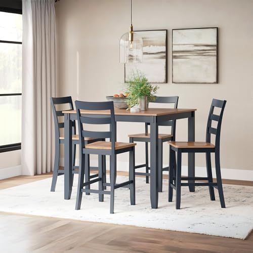 Signature Design by Ashley Gesthaven 6-Piece Dining Table Set, Blue - Image 2