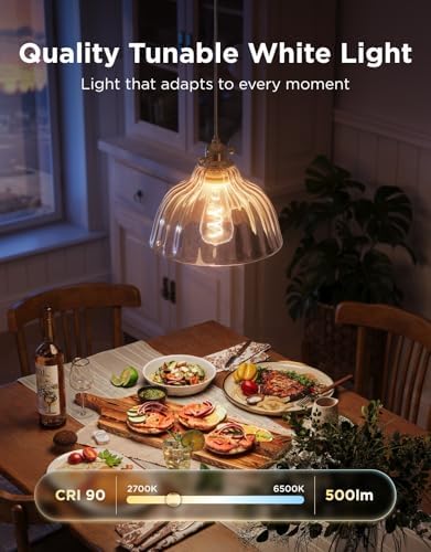 Govee Edison Bulbs, ST19(58), Smart Vintage Light Bulbs RGBWW with E26 Base - Image 4