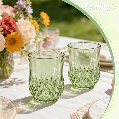 12 Pack Plastic Stemless Wine Glasses, 12oz Unbreakable Wine Cups - Image 4