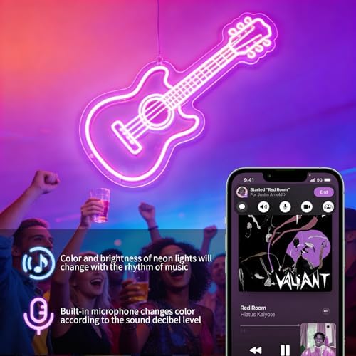 50FT RGB LED Neon Rope Lights, App & Remote Control, Flexible Waterproof IP65 Led Strip Lights, Music Sync Color Changing Multiple Modes Neon Lights for Bedroom Gaming Room Indoor & Outdoor Decor - Image 5