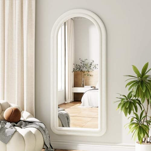 Koonmi 56"x24" Arched Full Length Mirror, Floor Mirror with Stand by KOONMI