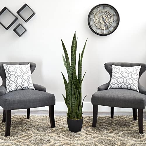 Nearly Natural 48 in Artificial Sansevieria Snake Plant with Pot - Image 5