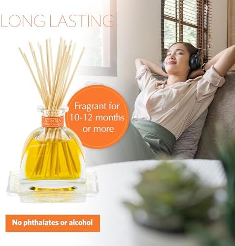 AGRARIA Bitter Orange AirEssence Reed Diffuser Set, 7.4 fl oz - Image 4