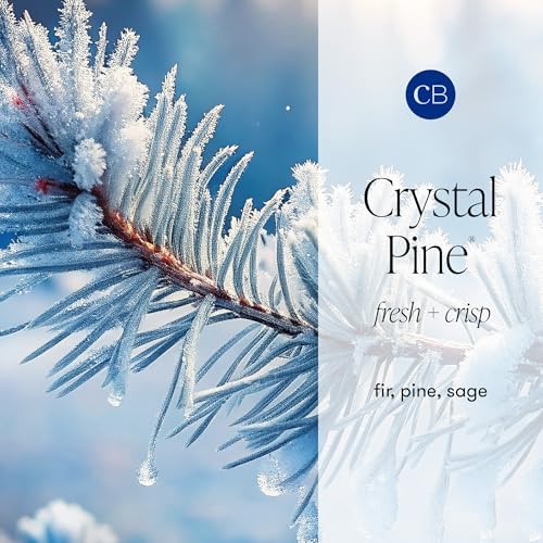 Capri Blue Glimmer Mini Tin - Crystal Pine Scented Candle with Mini Tin Candle Holder - Soy Wax Blend - Capri Blue Crystal Pine Emerald Green and Gold (3 oz) - Image 3
