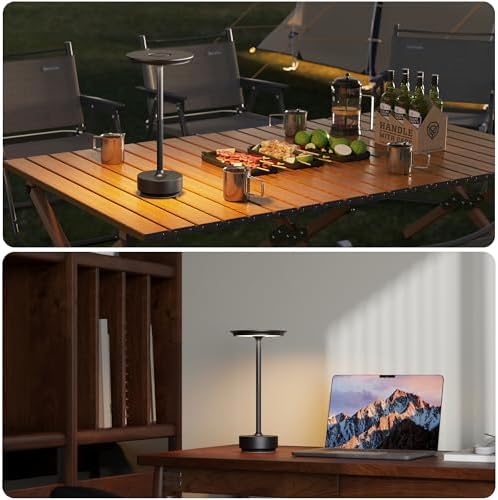TBBGA 1 Pack Rechargeable Table Lamps Cordless, 5000mAh Outdoor Table Light - Image 6