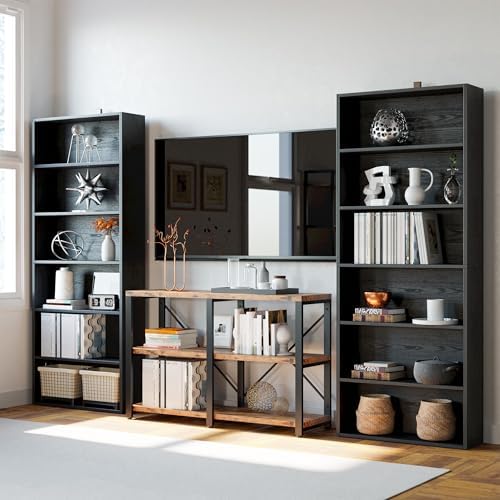 IRONCK Bookshelves and Bookcases Floor Standing 6 Tiers Display Storage Shelves 70 in Tall Bookcase Home Decor Furniture for Home Office, Living Room, Bed Room - Image 6