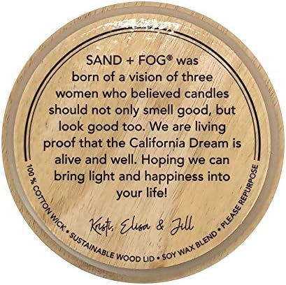 Sand + Fog Scented Candle - Teakwood – Additional Scents and Sizes – 100% Cotton Lead-Free Wick - Luxury Air Freshening Jar Candles - Perfect Home Decor – 12oz - Image 6