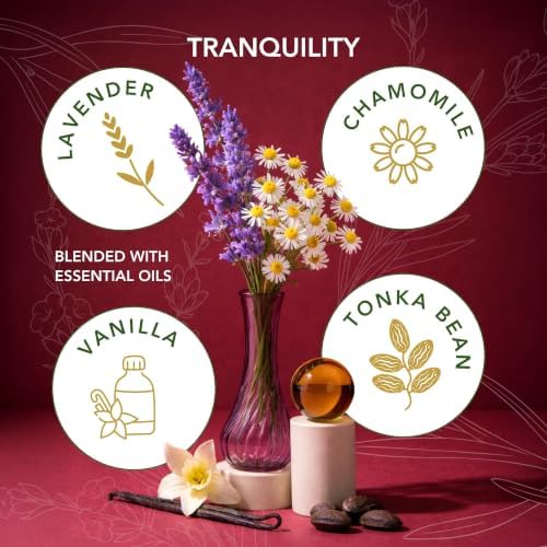 Tranquility – Soothing Chamomile & Calming Lavender Essential Oils – Pure Beeswax Candle for a Restful, Peaceful Night – Non-Toxic Aromatherapy Candle – Newly Reformulated - Image 4