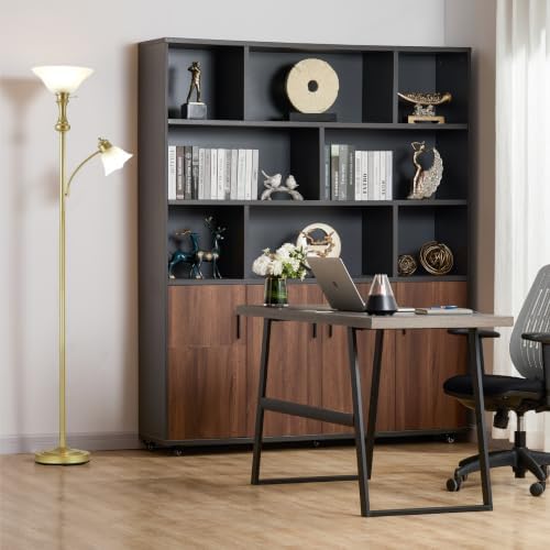 Torchiere Glod Floor Lamp with Adjustable Angle Reading Lamp-71IN - Image 6