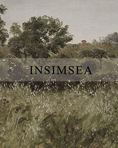 InSimSea Framed Canvas Wall Art Vintage Decor, Room Decor Wilderness Field Paintings Large Canvas Wall Art Prints, Nature Scenery Kitchen Bathroom Bedroom Decor, 16"x24" - Image 4