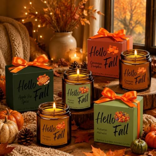 MTLEE 12 Pcs Fall Scented Candles for Home Candle Gifts for Women Men - Image 6