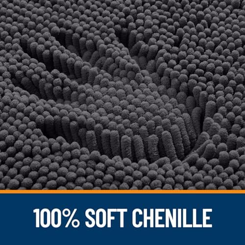 OLANLY Large Bathroom Rugs 47x32, Extra Soft Absorbent Chenille Bath Rugs - Image 3