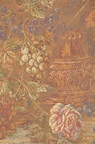 Decorative Bouquet with Grapes Red Floral Tapestry Wall Hanging 26 x 39 in - Image 2