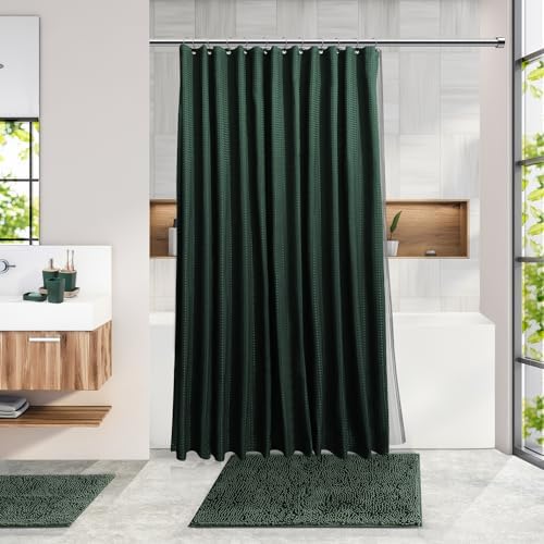Clara Clark Bathroom Set, Bathroom Sets with Shower Curtain and Rugs - Image 7