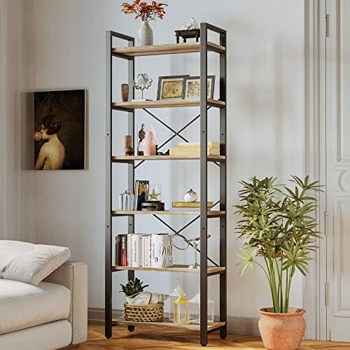 IRONCK Bookshelf 6-Tier Ladder Shelf - Image 2