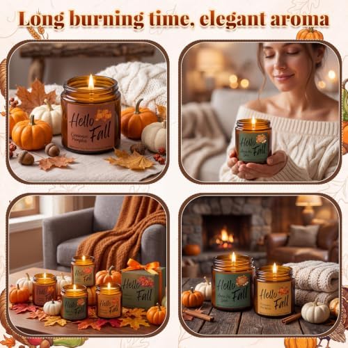 MTLEE 12 Pcs Fall Scented Candles for Home Candle Gifts for Women Men - Image 4