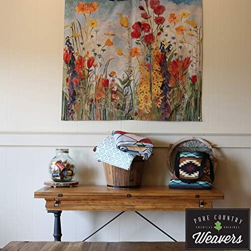 Sampler I | Woven Tapestry Wall Art Hanging | Vintage Sewing and Needlepoint Patterns Historic Reproduction | 100% Cotton USA Size 53x44 - Image 4
