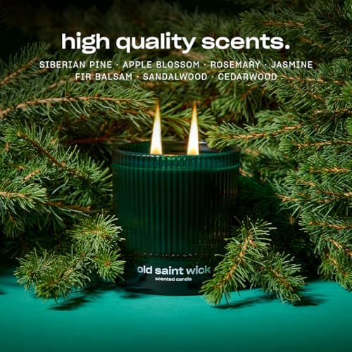 Old Saint Wick Scented Holiday Candle by Snif, Woody, Aromatic, Fir Scent, 50+ Hours, 100% Cotton Fiber Wicks, Soy Wax Blend, Non-Toxic, Vegan, 8.5oz - Image 3