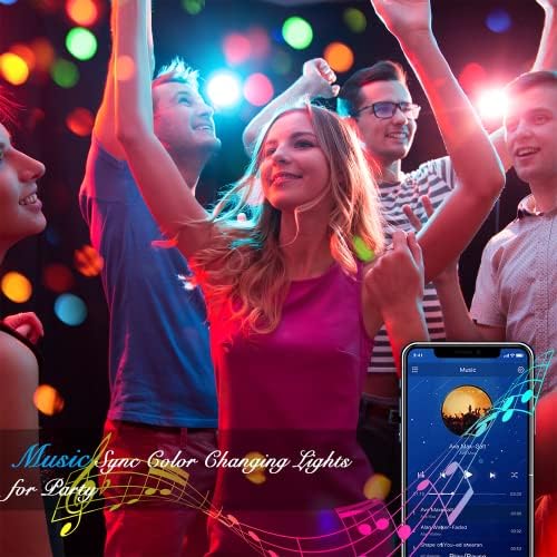 DAYBETTER Led Strip Lights Smart with App Control Remote, 2835 RGB for Bedroom, Music Sync Color Changing for Room Party 200 ft (2 Rolls of 100 ft) - Image 5