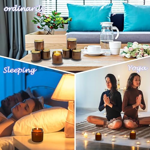 24 Pcs 4 Oz Mini Soy Candles,Mahogany & Teakwood Scented Candles Set,Bulk Aromatherapy Candle,Suitable as Gifts or Souvenirs for Occasions Such as Birthdays and Weddings. - Image 6