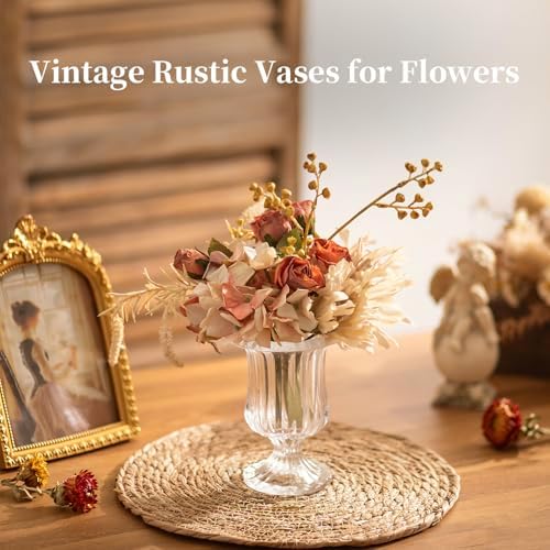 Glassseam Pedestal Vases Bulk, 12Pcs Small Glass Vases for Centerpieces - Image 5