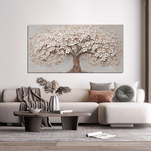Canvas Wall Art Decor Prints Botanical Wall Art Pictures for Living Room Modern Large Tree of Life Wall Art Prints Artwork for Walls Bedroom Office Decor 24" X 48"Printed Decorative Painting - Image 5