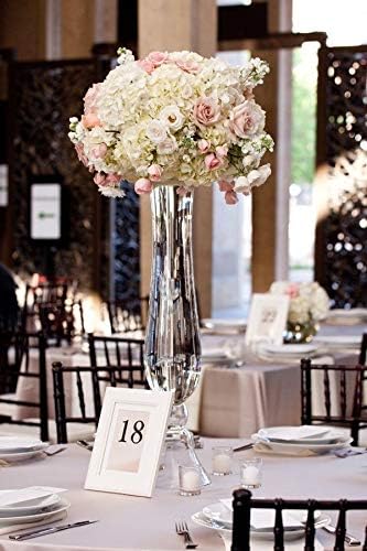 WGV Trumpet Glass Vase Bulk, Open Width 5.7", Height 30", (Multiple Sizes Choices) Clear Large Floral Planter Centerpiece, Wedding Event Home Decor, 2 Pieces (VTR0530) - Image 5