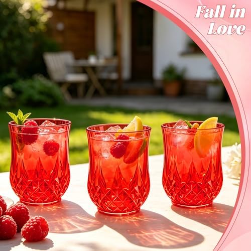 24 Pack Plastic Stemless Wine Glasses, 12oz Unbreakable Wine Cups - Image 6