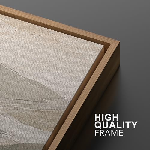 SIGNWIN Framed Wall Art Print Set Neutral Abstract Landscape Mountain Valley Photography Modern Art Rustic Relax/Calm Multicolor for Living Room, Bedroom, Office - 24"" x36 x2 NATURAL - Image 5