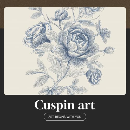 Framed Vintage Blue Floral Botanical Wall Art for Living Room, 2 Piece - Image 6