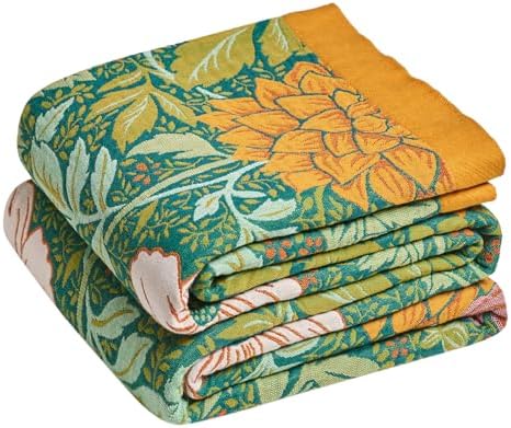 LUTBM Boho Throw Blanket for Couch 50"x60", Cotton Decorative Bed Throw by LUTBMFindYourFreeSpiritatHome