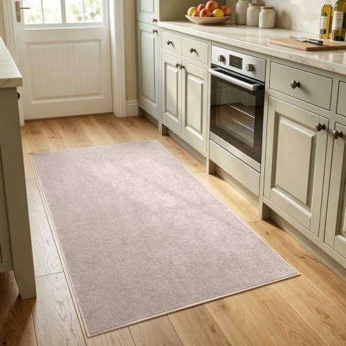 3x5 Oatmeal/White Area Rug Washable Non-Slip Soft Thin for Bedroom Kitchen - Image 2