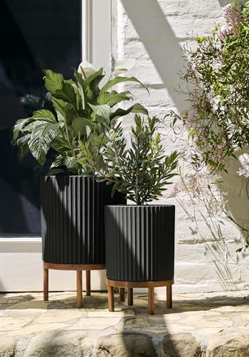Veradek Demi Series Raised Duo Planters - Set of 2 Planters with Stands - Image 5