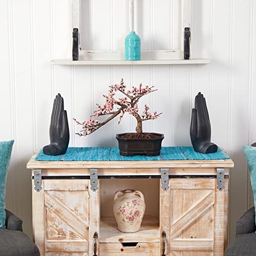 Nearly Natural Cherry Blossom Bonsai Silk Tree, Pink - Image 4