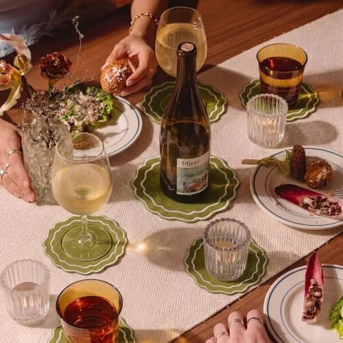 Linen Coasters for Drinks Set of 6, Oliver - Image 6