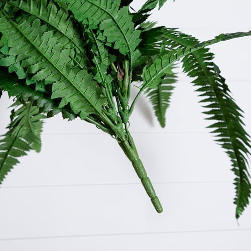 Nearly Natural 48 in Artificial Boston Fern Hanging Plant (Set of 2) - Image 3