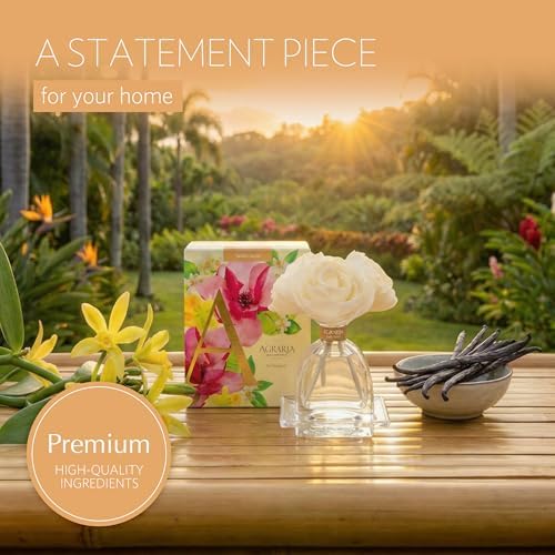 Agraria AirEssence Flower and Reed Diffuser Set, Hand Crafted Sola Flower Botanical Home Fragrance Diffuser, Home Decor for Living Room, Bedroom and More - Image 2