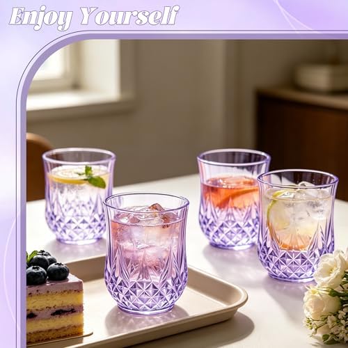 40 Pack Plastic Stemless Wine Glasses, 12oz Unbreakable Wine Cups - Image 4