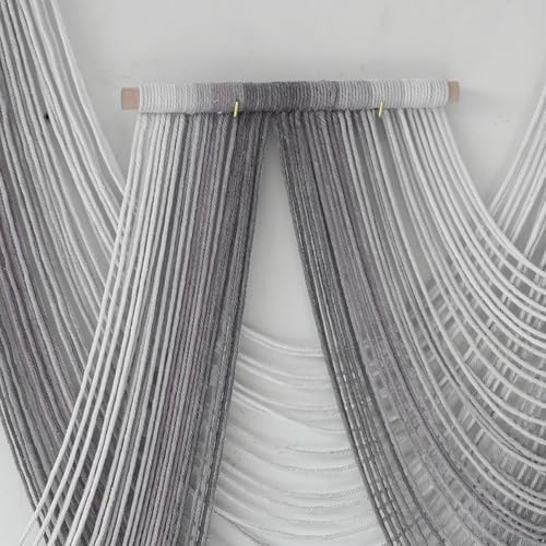 IOWER Macrame Wall Hanging Dip Dyed Purple Tapestry Fiber Art Boho Decor - Image 6