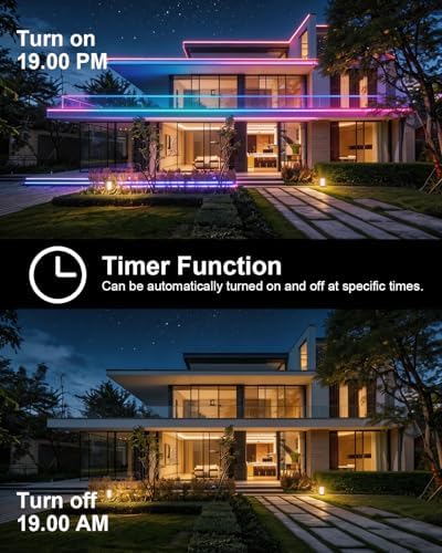 20ft COB LED Strip Lights RGB Smart IC,IP67 Waterproof Outdoor,Dimmable - Image 4
