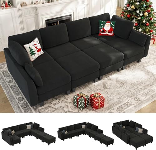 Sectional Sleeper Sofa 8 Seaters Modular Sleeper Sofa Couch by Unknown