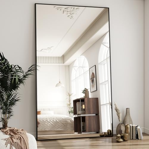 BEAUTYPEAK 76"x34" Rectangle Full Body Floor Mirrors, Full Length Mirror - Image 6