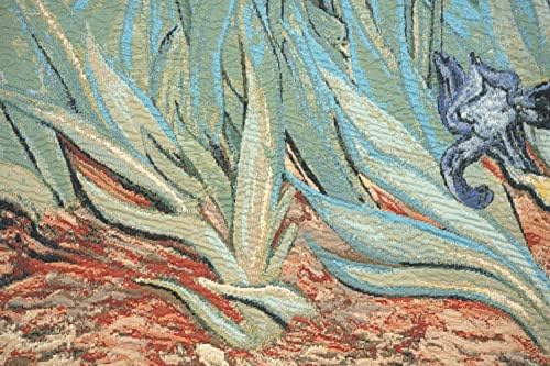 Vincent Van Gogh Iris Vintage Tapestry Wall Hanging 48 x 63 in - Image 2
